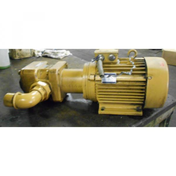 Vickers Hydraulic Pump GPA-63-E-20 R, w/ VEM AC Motor KMER100LX4, 3KW, Used #2 image
