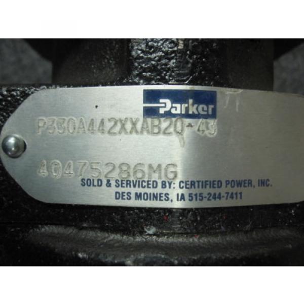 NEW PARKER COMMERCIAL HYDRAULIC PUMP # P330A442XXAB20-43 #3 image