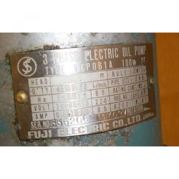 Fuji Electric 3 Phase Electric Oil Pump VKP061A #2 image