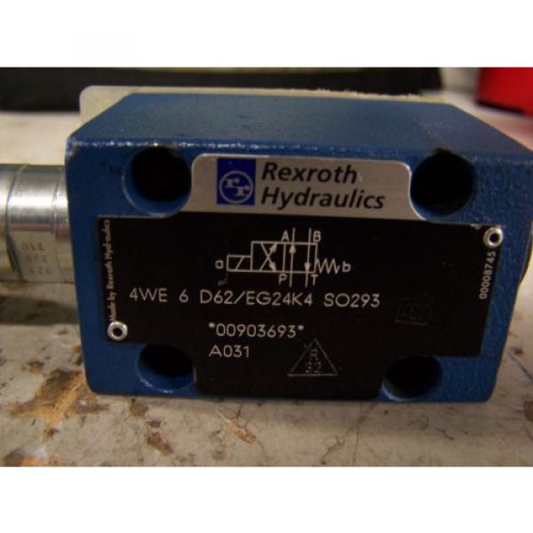 NEW Italy Germany REXROTH 4WE 6 D62/EG24K4 SO293 HYDRAULIC DIRECTIONAL VALVE #4 image