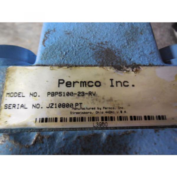NEW PERMCO/ HYDROLEC HYDRAULIC PUMP # PBP5100-23-RV #3 image