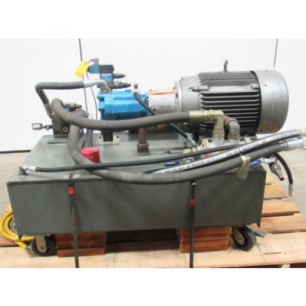 VICKERS T50P-VE Hydraulic Power Unit 25HP 2000PSI 33GPM 70 Gal.Tank #1 image