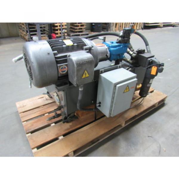 VICKERS T50P-VE Hydraulic Power Unit 25HP 2000PSI 33GPM 70 Gal.Tank #4 image