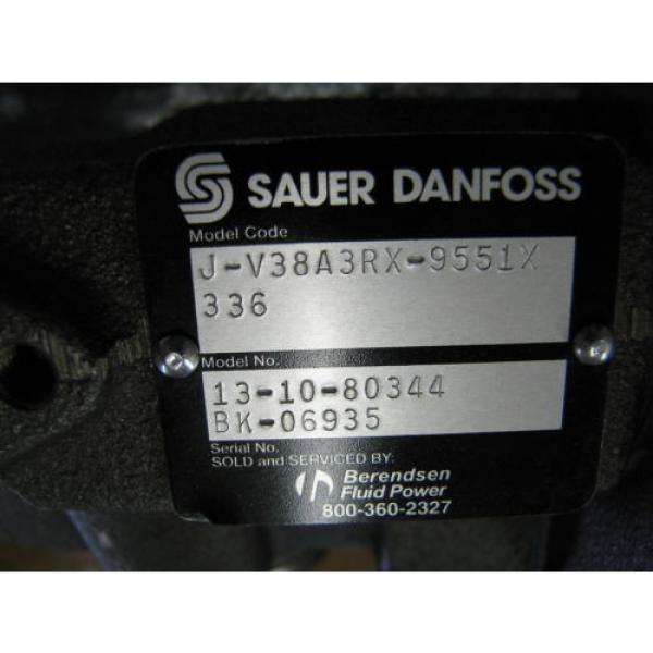 Sauer Danfoss (V38) J-V38A3RX-9551X 335 Axial Piston Pump #4 image