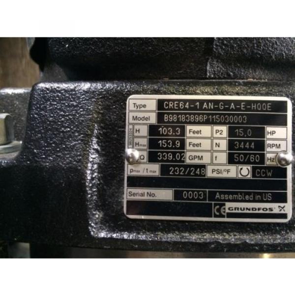 Grundfos CRE64-1AN-G-A-E-H00E Electronic Circulator Pump #5 image