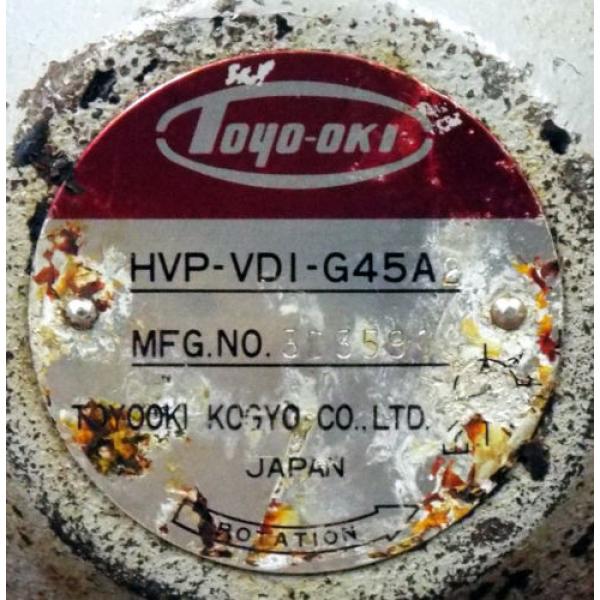 1 NEW TOYO-OKI HVP-VDI-G45A-2 HYDRAULIC PUMP ***MAKE OFFER*** #2 image