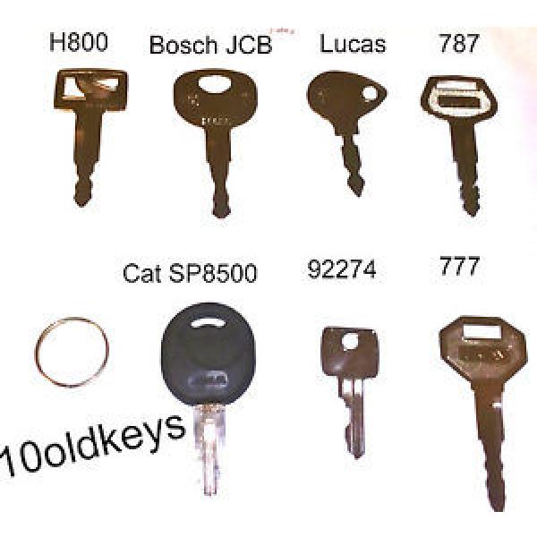 7  Key Bunch Cat Hitachi Thwaites Komatsu Jcb Bosch New Holland Excavator Roller #1 image