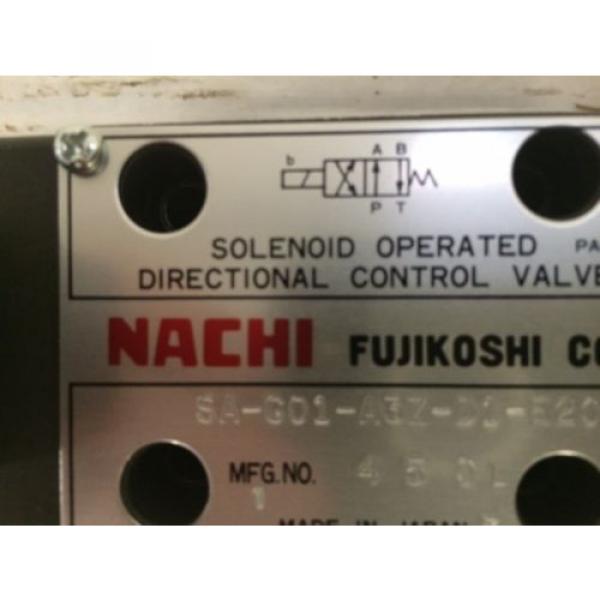 D03 4 Way 4/2 Hydraulic Solenoid  Nachi SA-GO1-A3Z-D1-E20 12 VDC #2 image