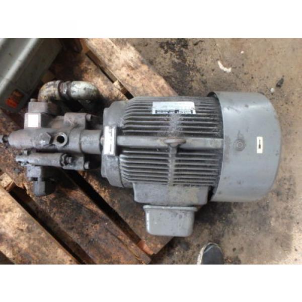 Nachi Variable Vane Pump &amp; Motor_PVS-2B-35N1-11_LTIS85-NNRY_UPV-2A-35N1-5.5-4-11 #3 image
