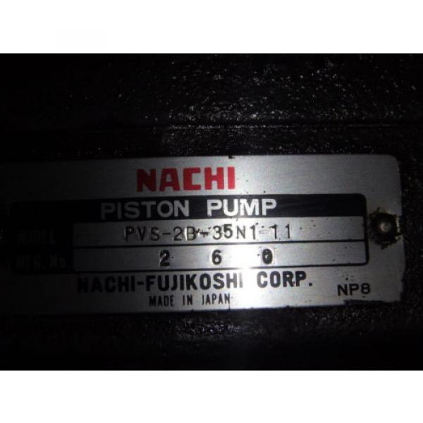Nachi Variable Vane Pump &amp; Motor_PVS-2B-35N1-11_LTIS85-NNRY_UPV-2A-35N1-5.5-4-11 #4 image