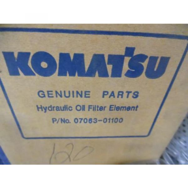 GENUINE KOMATSU HYDRAULIC FILTER 07063-01100 &amp; OIL FILTER 6003118321  FITS WA120 #2 image
