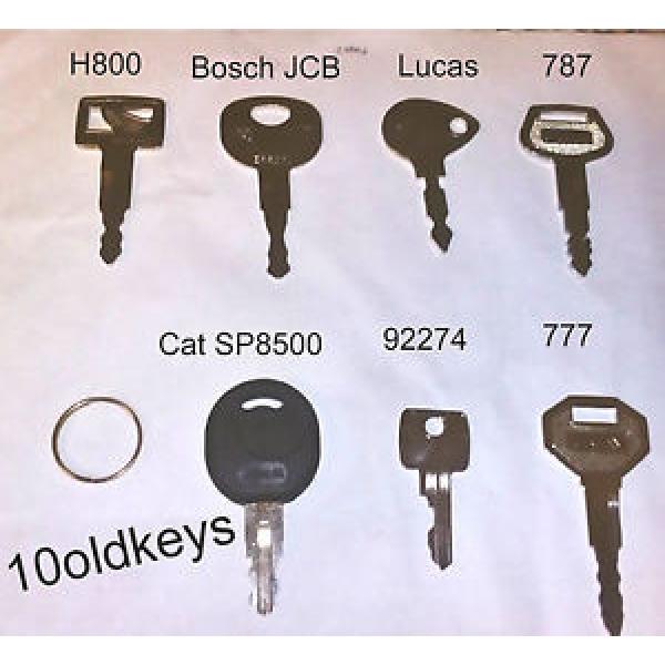 7 Key Piece Cat Hitachi Thwaites Komatsu Jcb Bosch New Holland Excavators Roller #1 image