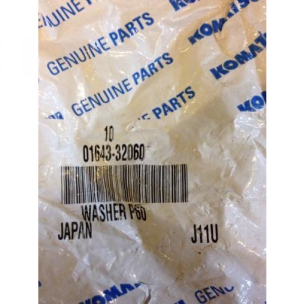 New Komatsu OEM Washer 01643-32060 Warranty! Fast Shipping! #2 image