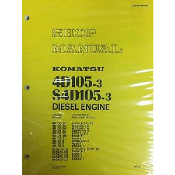 Komatsu 4D105-3 S4D105-3 Series Engine Factory Shop Service Repair Manual #1 image