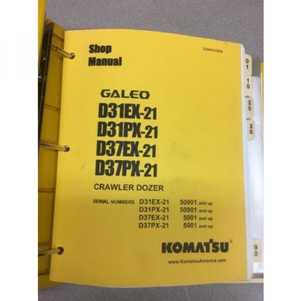 KOMATSU D31EX-21 D31PX-21 D37EX-21 D37PX-21 Crawler Dozer Shop Manual / Service #1 image