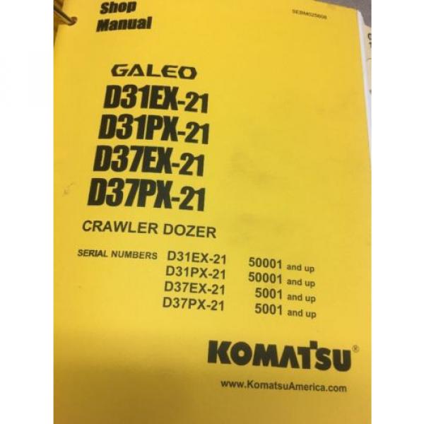 KOMATSU D31EX-21 D31PX-21 D37EX-21 D37PX-21 Crawler Dozer Shop Manual / Service #2 image