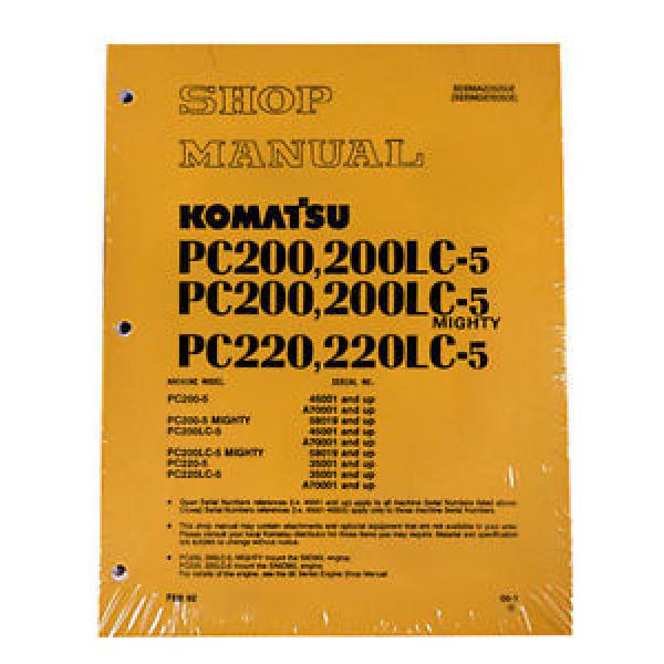 Komatsu Service PC200-5 Mighty, PC200LC-5 Shop Manual #1 image