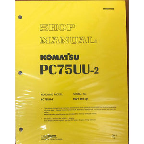 Komatsu Excavator Service PC75UU-2 Shop Repair Manual #1 image
