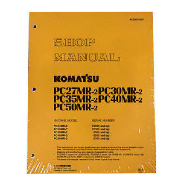 Komatsu Service PC40MR-2 &amp; PC50MR-2 Shop Repair Manual #1 image