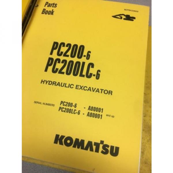 KOMATSU PC200-6 &amp; PC200LC-6 Hydraulic Excavator Parts Book / Service Repair #2 image
