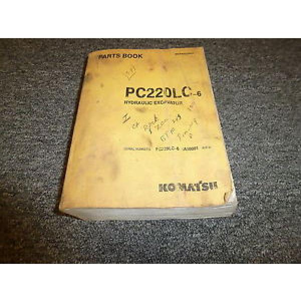 KOMATSU PC220LC-6 Hydraulic Excavator Original Parts Catalog Manual Guide Book #1 image