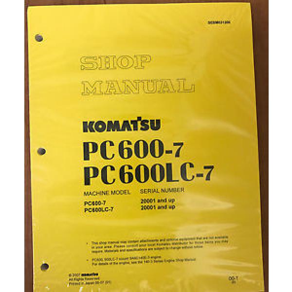 Komatsu PC600-7, PC600LC-7 Service Repair Manual #1 image
