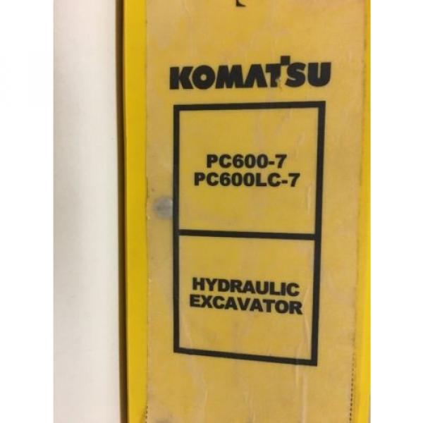 Komatsu PC600-7 PC00LC-7 Hydraulic Excavator Manual #1 image