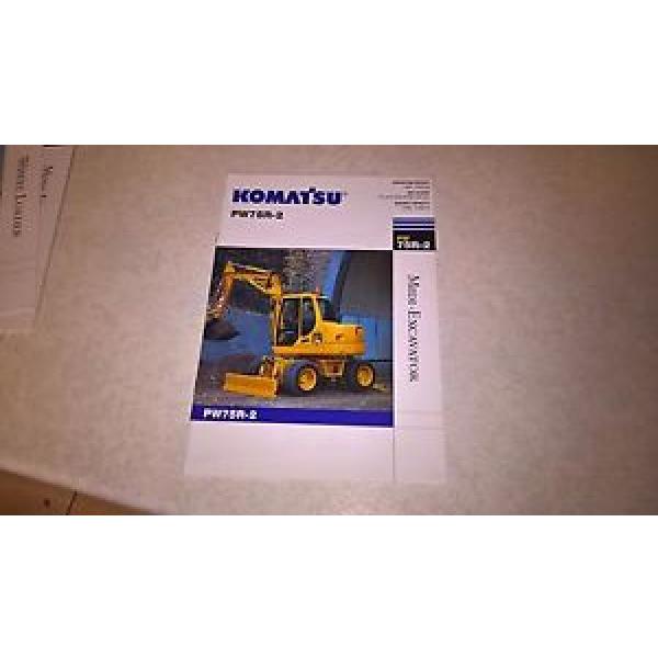 komatsu pw75r-2 excavator sale brochure #1 image