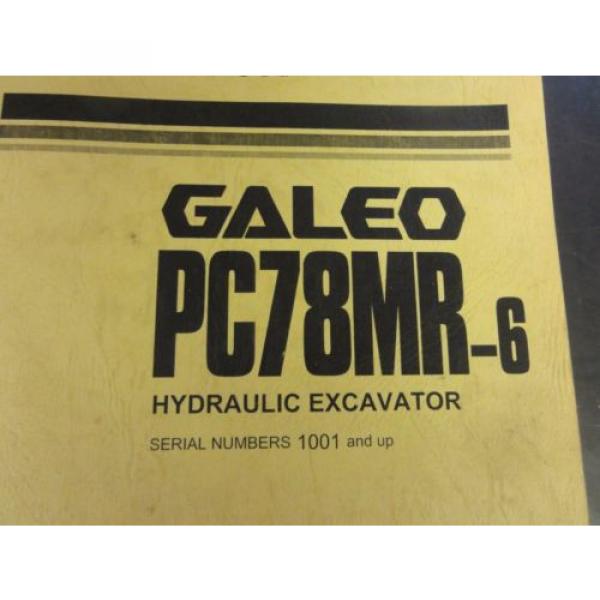 Komatsu PC78MR-6 Hydraulic Excavator Parts Book #2 image