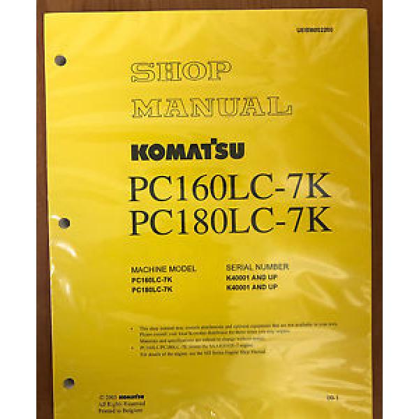 Komatsu Service PC160LC-7K, PC180LC-7K Shop Manual #1 image