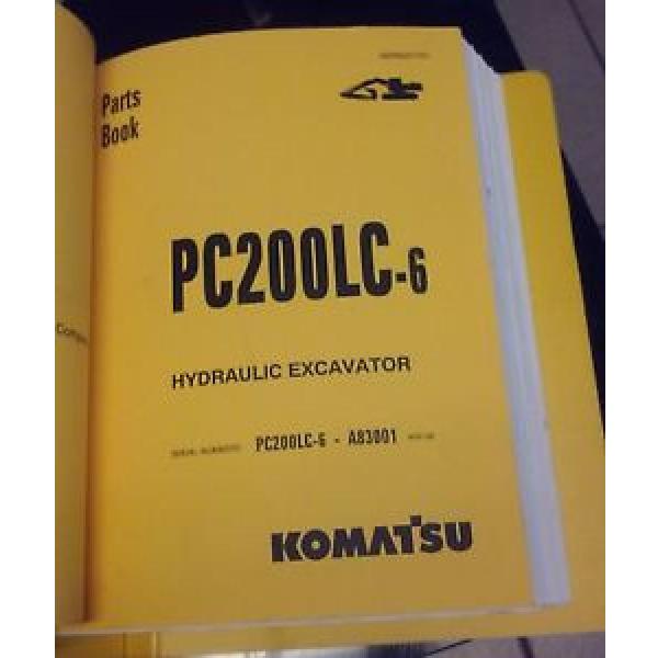 PARTS MANUAL FOR PC200LC-6 SERIAL A83001 AND UP KOMATSU CRAWLER EXCAVATOR #1 image