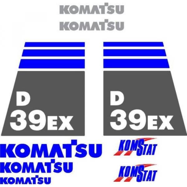 Komatsu Decals for Backhoes, Wheel Loaders, Dozers, Mini-excavators, and Dumps #2 image
