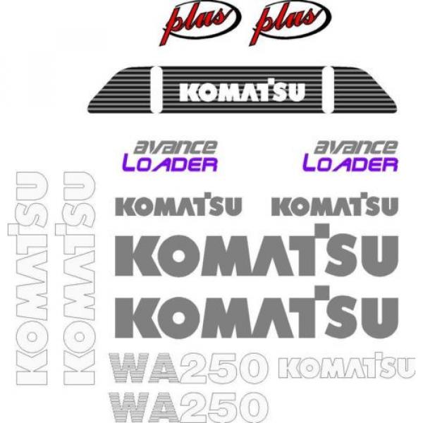 Komatsu Decals for Backhoes, Wheel Loaders, Dozers, Mini-excavators, and Dumps #4 image