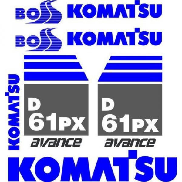 Komatsu Decals for Backhoes, Wheel Loaders, Dozers, Mini-excavators, and Dumps #5 image