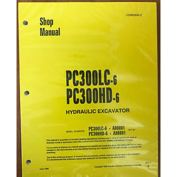 Komatsu PC300HD-6, PC300LC-6 Service Repair Printed Manual #1 image