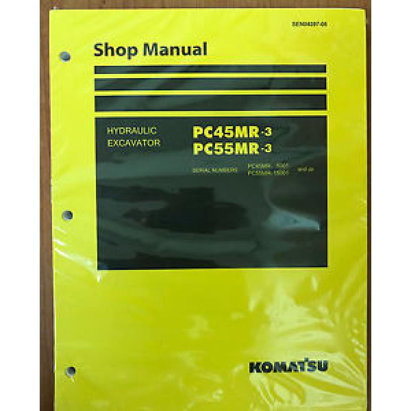 Komatsu Service PC45MR-3, PC55MR-3 Excavator Shop Manual NEW #1 #1 image