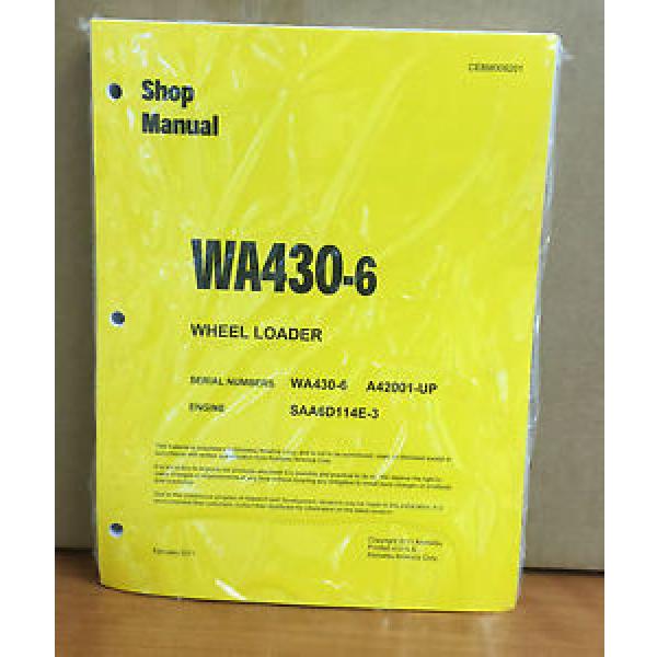 Komatsu WA430-6 Wheel Loader Shop Service Repair Manual (A42001 &amp; up) #1 image
