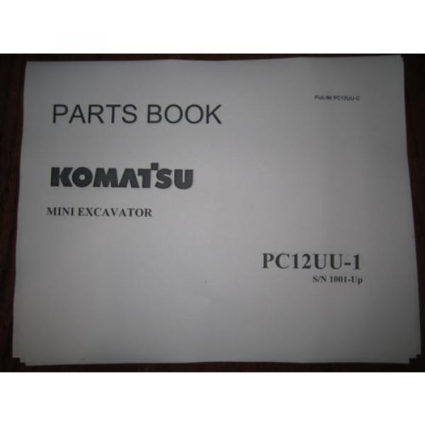 Komatsu PC12UU-1 mini excavator parts Manual #1 image