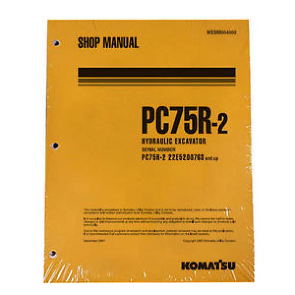 Komatsu Service PC75R-2 Excavator Shop Manual NEW #1 #1 image