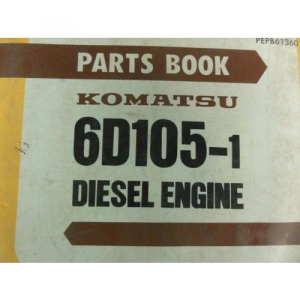 Komatsu 6D105-1 Diesel Engine Parts Book #2 image