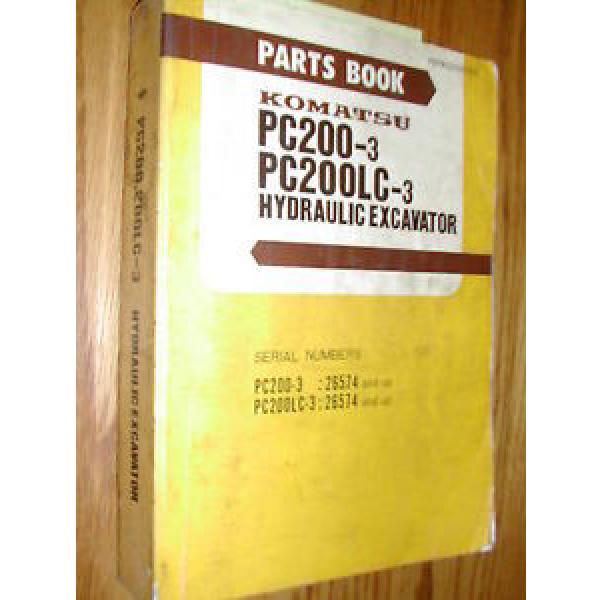 Komatsu PC200-3 PC200LC-3 PARTS MANUAL BOOK CATALOG EXCAVATOR HYD. PEPB02050303 #1 image