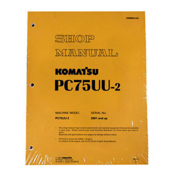 Komatsu Service PC75UU-2 Excavator Shop Repair Manual #1 image