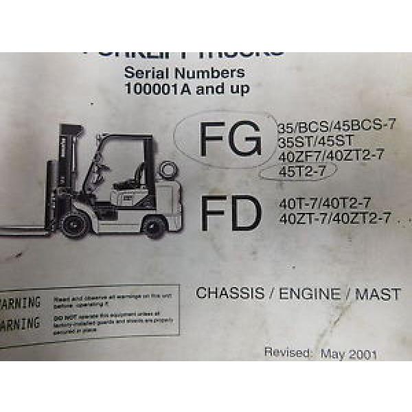 Komatsu CX Series FG FD Parts Manual Service Repair Maintenance Book (E33-2227) #1 image