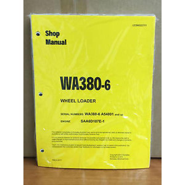 Komatsu WA380-6 Wheel Loader Shop Service Repair Manual (A54001 &amp; up) #1 image