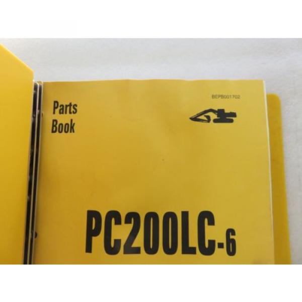 Komatsu - PC200LC-6 - Hydraulic Excavator Parts Manual BEPB001702 #5 image