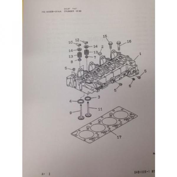 KOMATSU PC120-6 Hydraulic Excavator Parts Manual Book #4 image