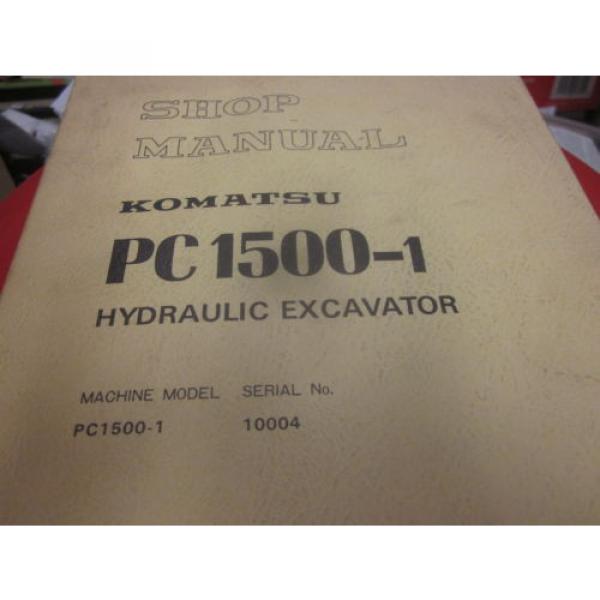 Komatsu PC1500-1 Hydraulic Excavator Repair Shop Manual #1 image