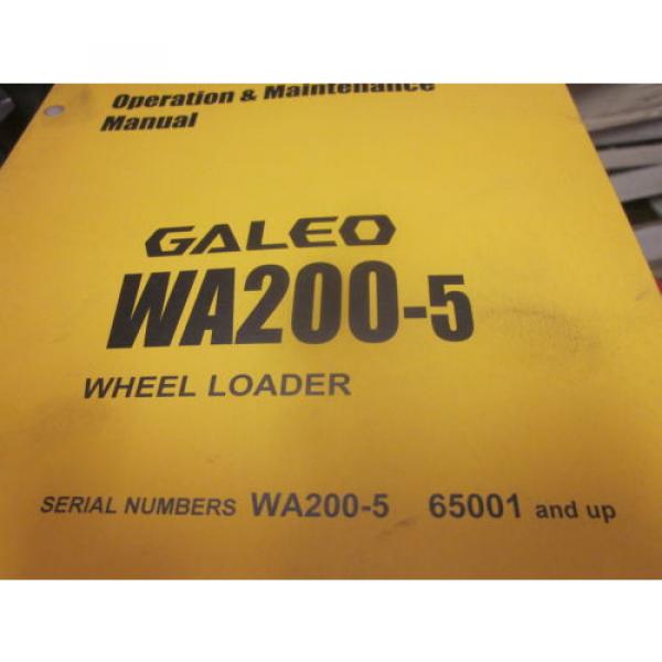 Komatsu WA200-5 Wheel Loader Operation &amp; Maintenance Manual #1 image