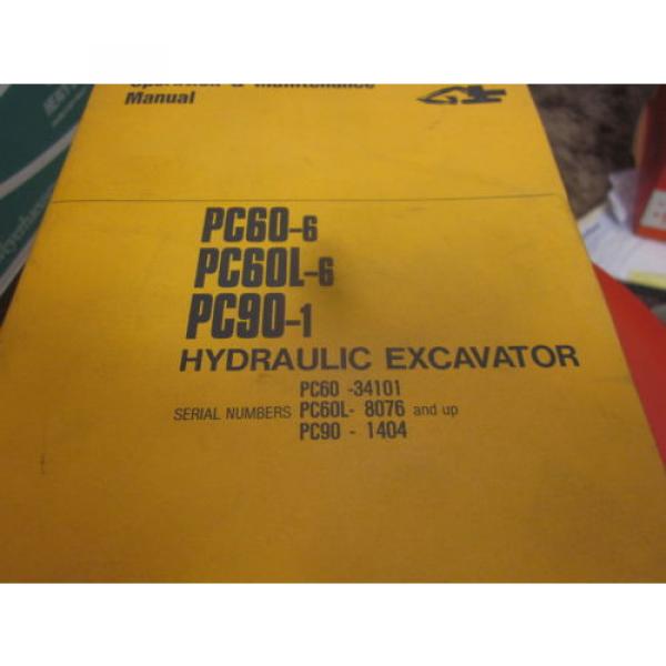 Komatsu PC60-6 PC60L-6 PC90-1 Hydraulic Excavator Operation &amp; Maintenance Manual #1 image