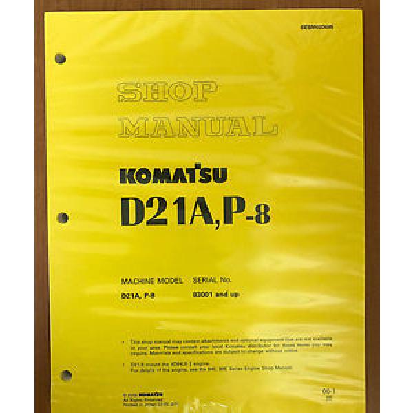 Komatsu Service D21A-8, D21P-8 Shop Manual Dozer Workshop Repair Book #1 image